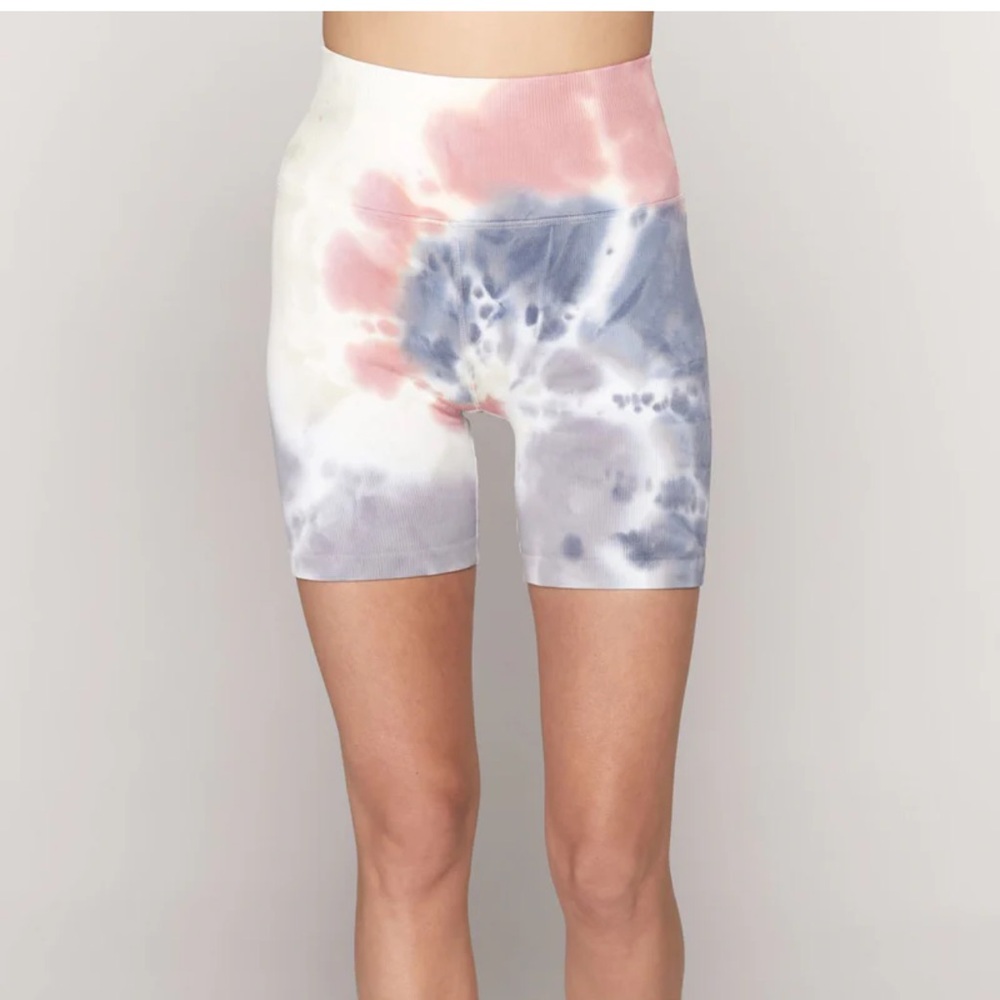 Spiritual gangster seamless tie dye bike short
